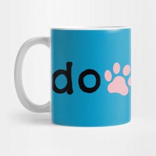 Doodled with paw Mug